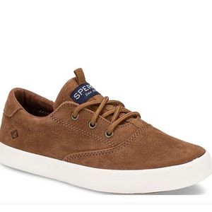 Sperry Boys' Spinnaker Leather Washable Sneakers Size 1